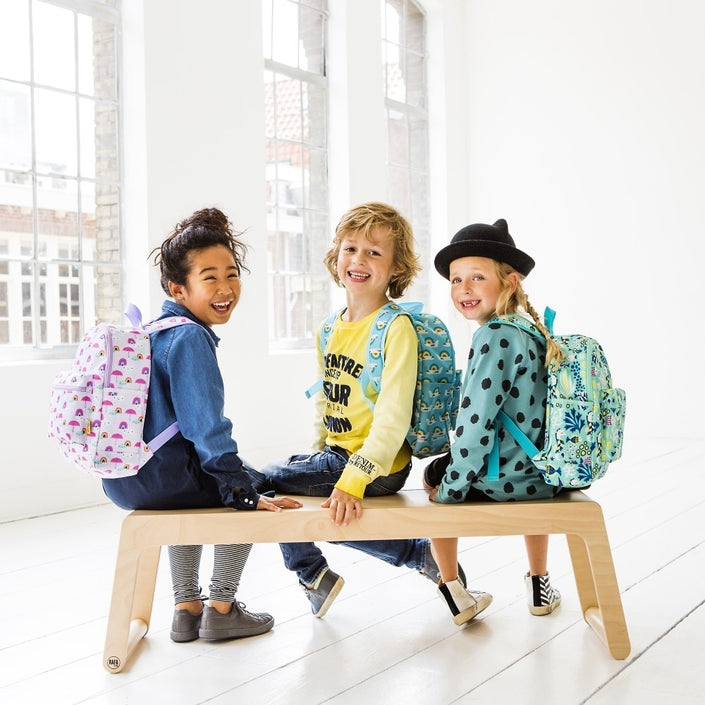 Petit Monkey kinderrugzak airplanes blue