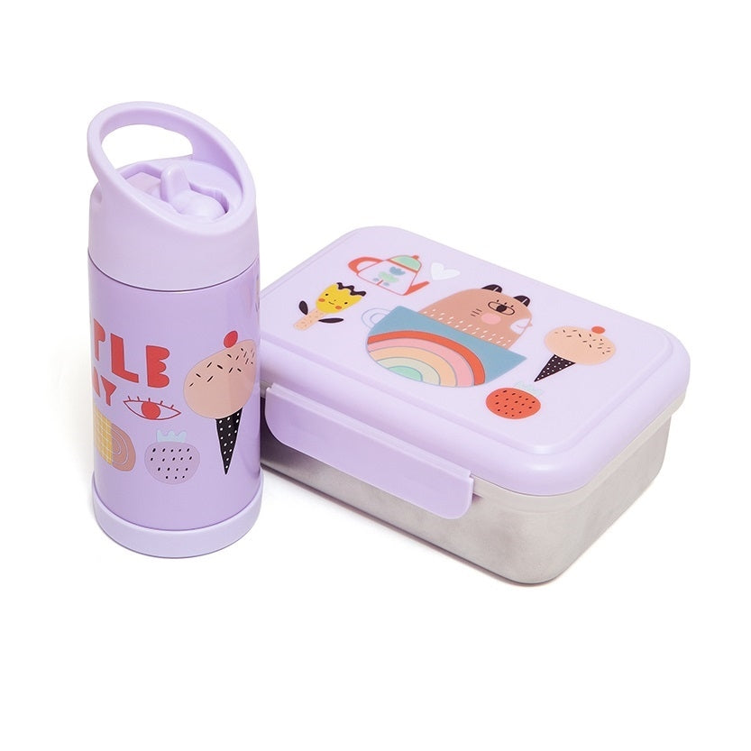 Petit Monkey broodtrommel RVS apple of my eye 8719244225248
