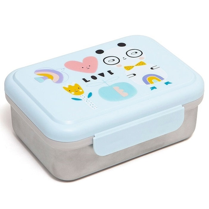 Petit Monkey broodtrommel RVS panda love