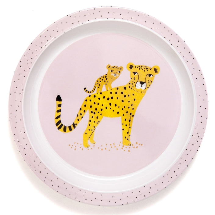 Petit Monkey melamine bord leopard orchid rand