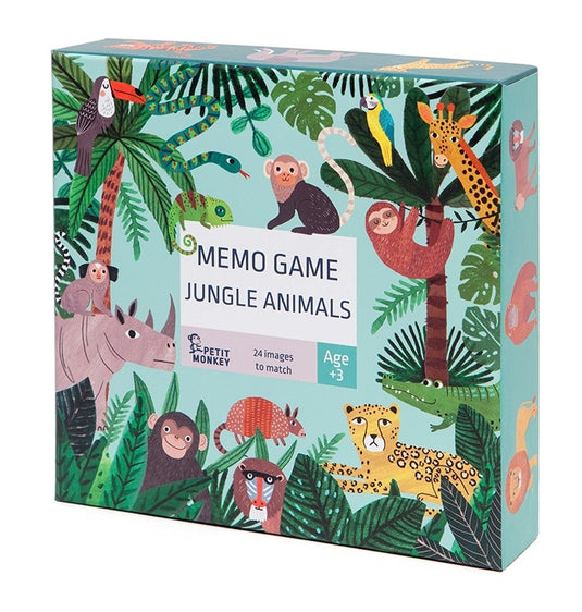 Petit Monkey Memo Game Jungle animals 48 stks / 3jr+