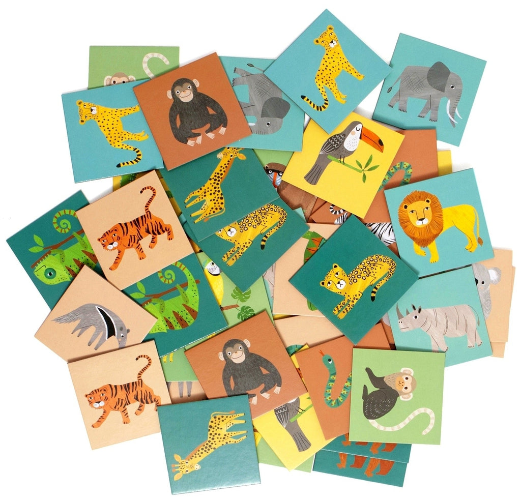 Petit Monkey Memo Game Jungle animals 48 stks / 3jr+ 8719244223534