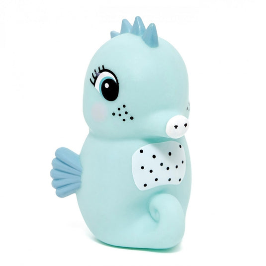 Petit Monkey nachtlampje seahorse blue