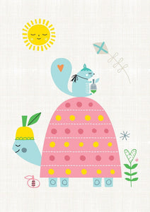 Petit Monkey poster Slow poke 29.7 x 42 cm