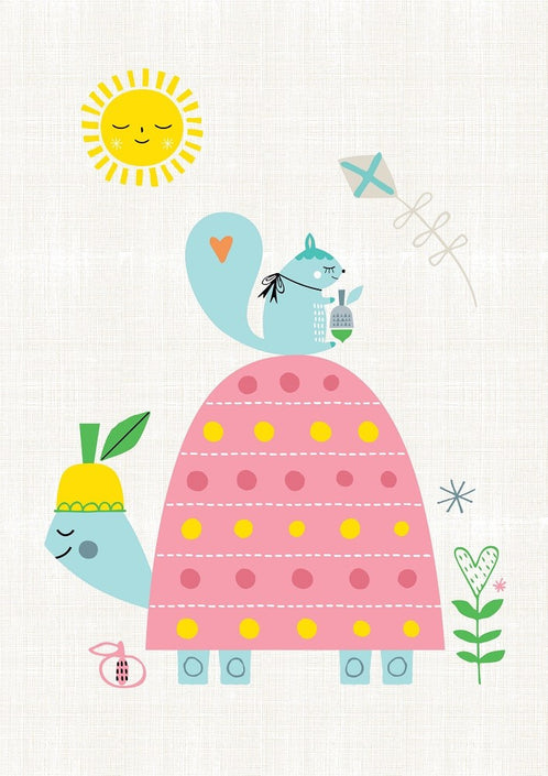 Petit Monkey poster Slow poke 29.7 x 42 cm