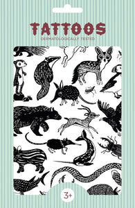 Petit Monkey tattoo's Black animals