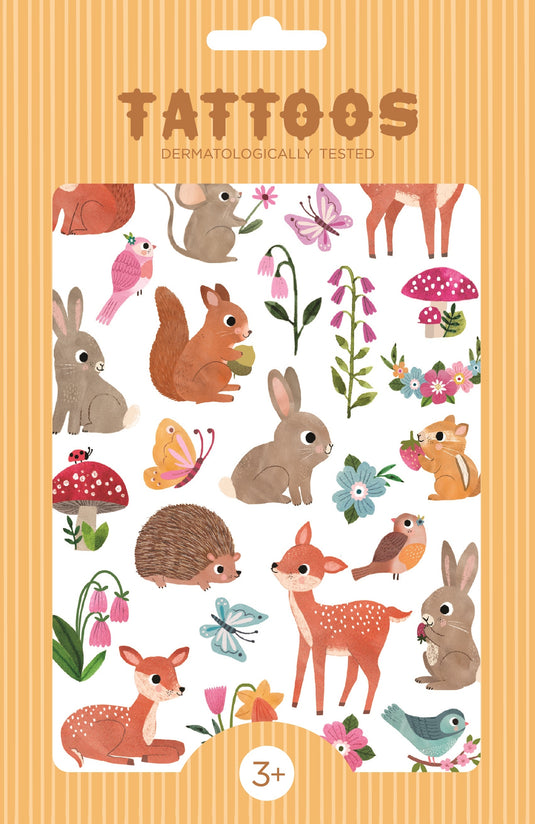 Petit Monkey tattoo's Woodland friends