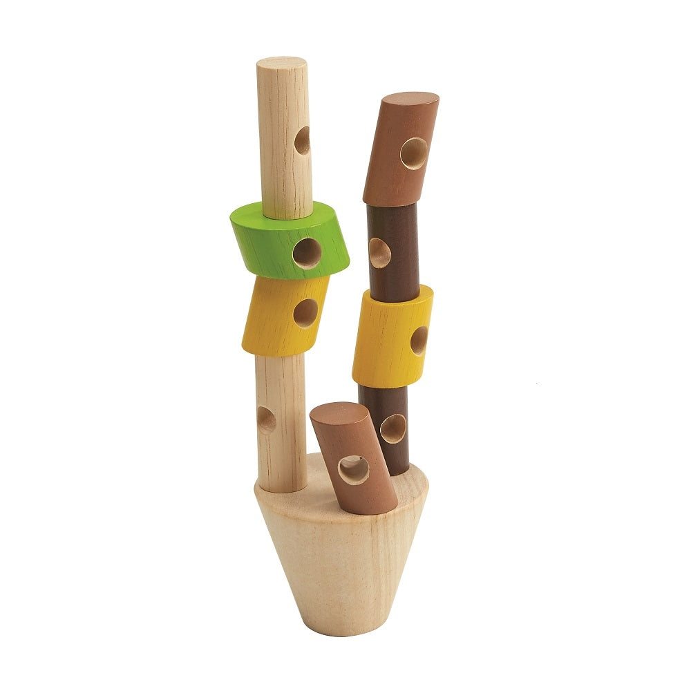 Plan Toys stapel en rijgspel 3 jr+
