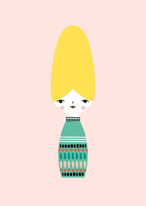 Petit Monkey ansichtkaart Miss Beehive