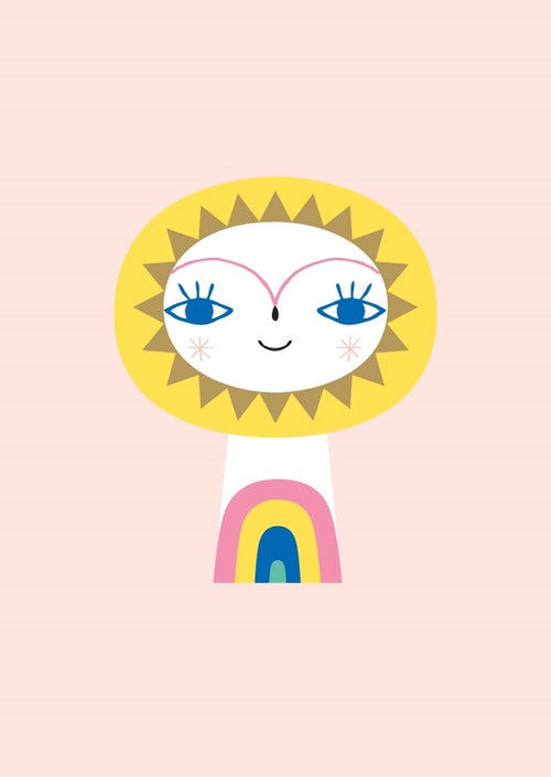 Petit Monkey ansichtkaart Mr Sun