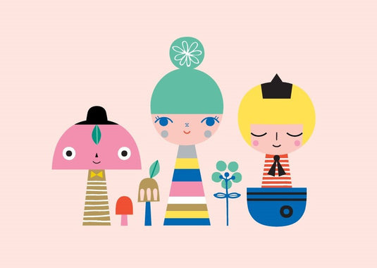 Petit Monkey ansichtkaart Sunshine gang