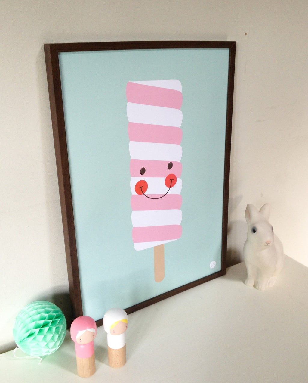 Petit Monkey poster twister softgreen 50 x 70 cm kopen
