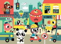 Petit Monkey puzzel in the city 4 jr+ / 48 stks