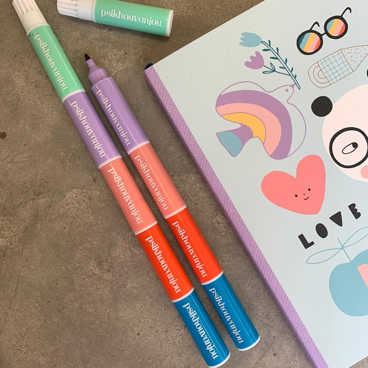 Regenboog viltstift
