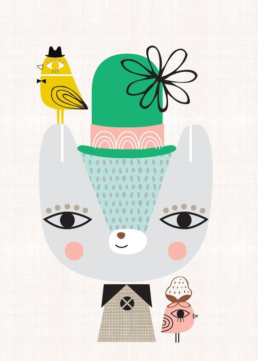 Petit Monkey poster Thierry the bear 29.7 x 42 cm