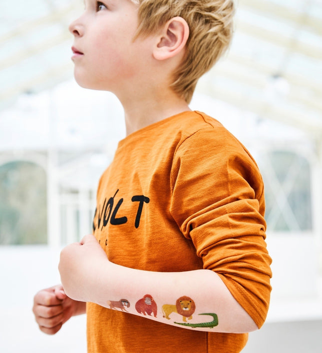 Petit Monkey tattoo's jungle animals