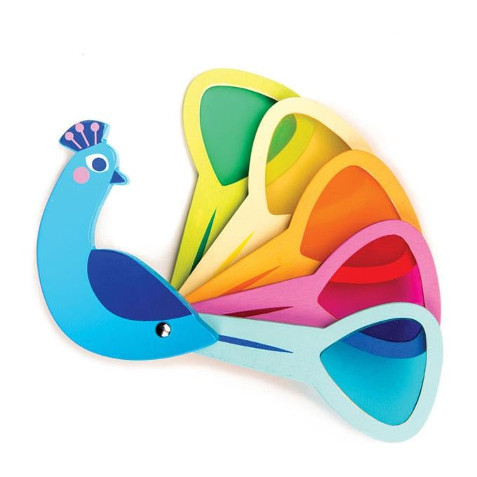 Tender Leaf Toys kleuren pauw 18 mnd+