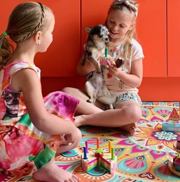 Tender Leaf Toys verjaardagstaart regenboog 3 jr+ 4608282