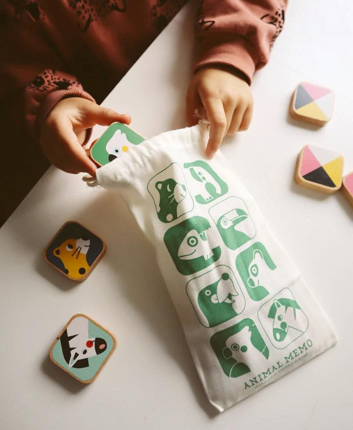 Petit Monkey animal memo 2 jr+ hout